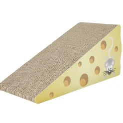 Grattoir pour chat forme fromage en carton 36x16xH17cm < Gifi Clearance