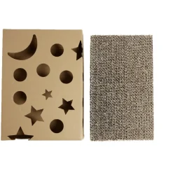 Griffoir pour chat avec balle grelot et herbe à chat 25x35cm < Gifi Clearance