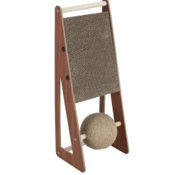 Griffoir pour chat en bois et jute 19x15xH50cm