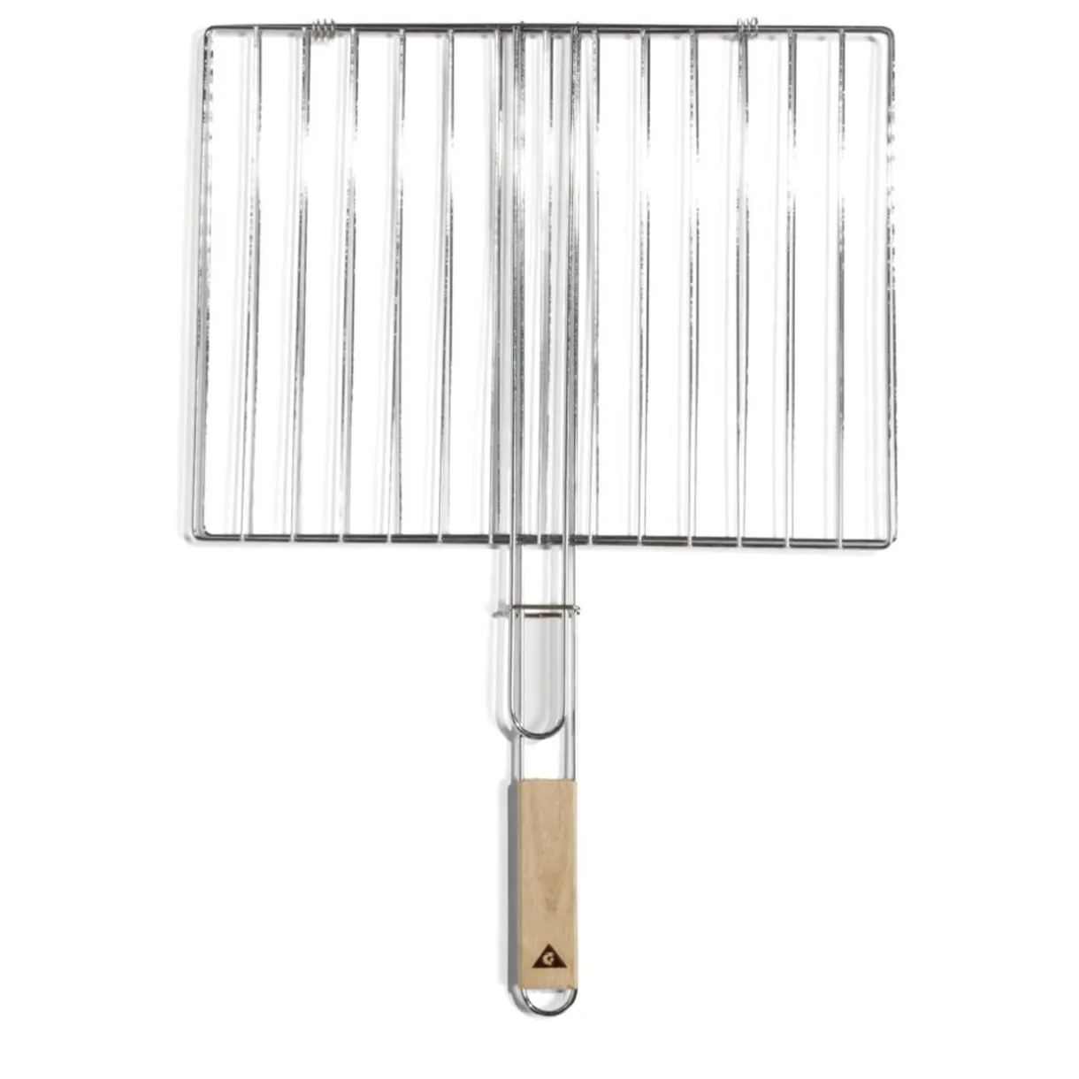 Grille double barbecue 60x40cm métal et bois < Gifi Best