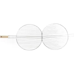 Grille ronde barbecue Ø40cm métal et bois < Gifi New
