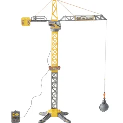 Grue télécommandée chantier plastique jaune H110cm