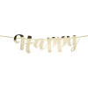 Guirlande anniversaire Happy Birthday doré thème nuit 1,5m < Gifi New