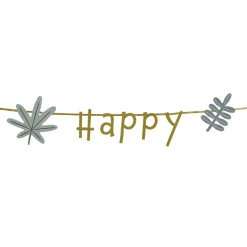 Guirlande anniversaire Happy Birthday doré thème sauvage 2m < Gifi Clearance