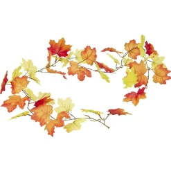 Guirlande artificielle automne feuilles de chêne L180cm
