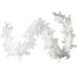 Guirlande boa plume boa blanc