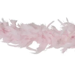 Guirlande Boa plumes roses Noël romance