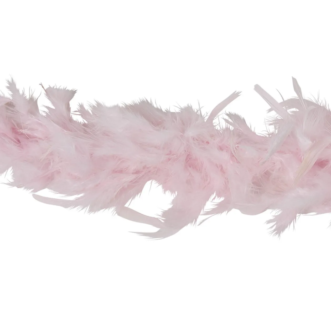 Guirlande Boa plumes roses Noël romance