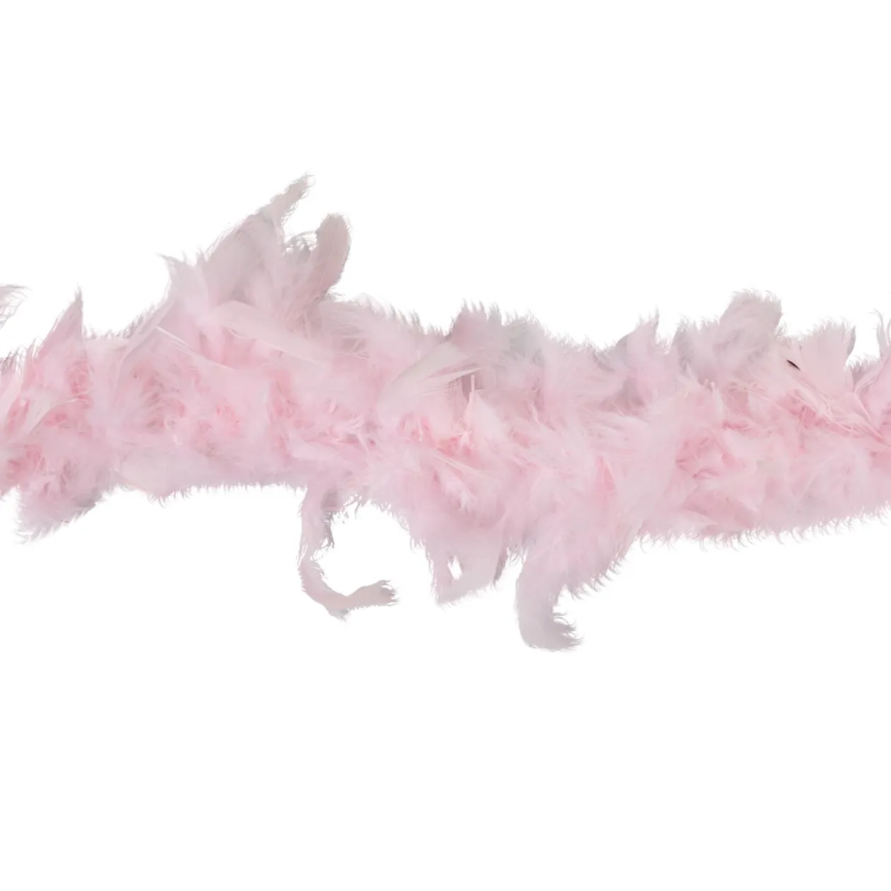 Guirlande Boa plumes roses Noël romance