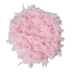 Guirlande Boa plumes roses Noël romance