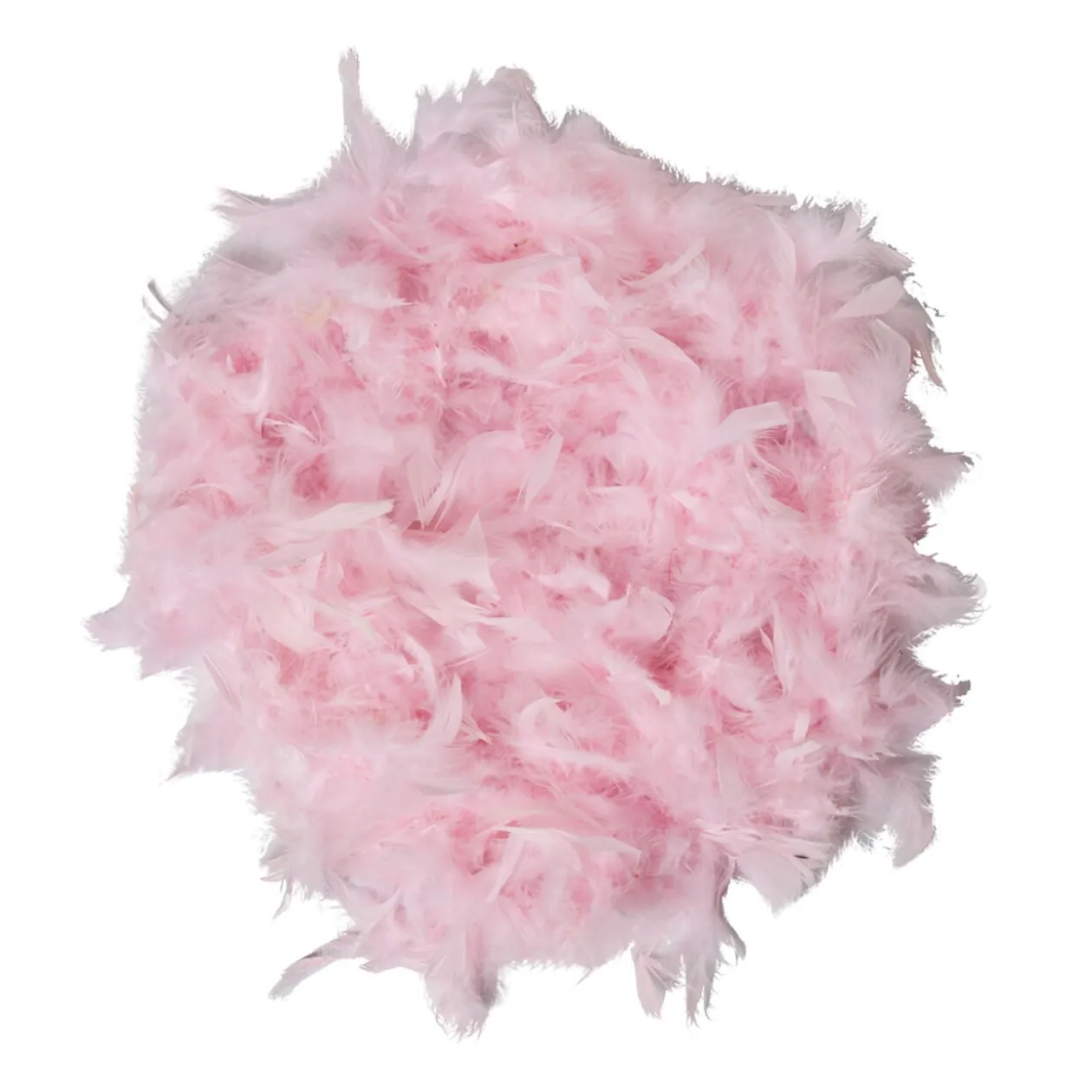 Guirlande Boa plumes roses Noël romance