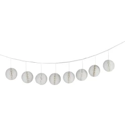 Guirlande boule en papier blanc < Gifi