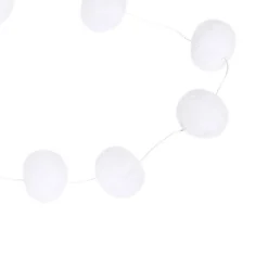 Guirlande 30 boules de neige blanc 1,8 m