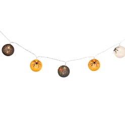 Guirlande boules lumineuses orange noir et blanc < Gifi