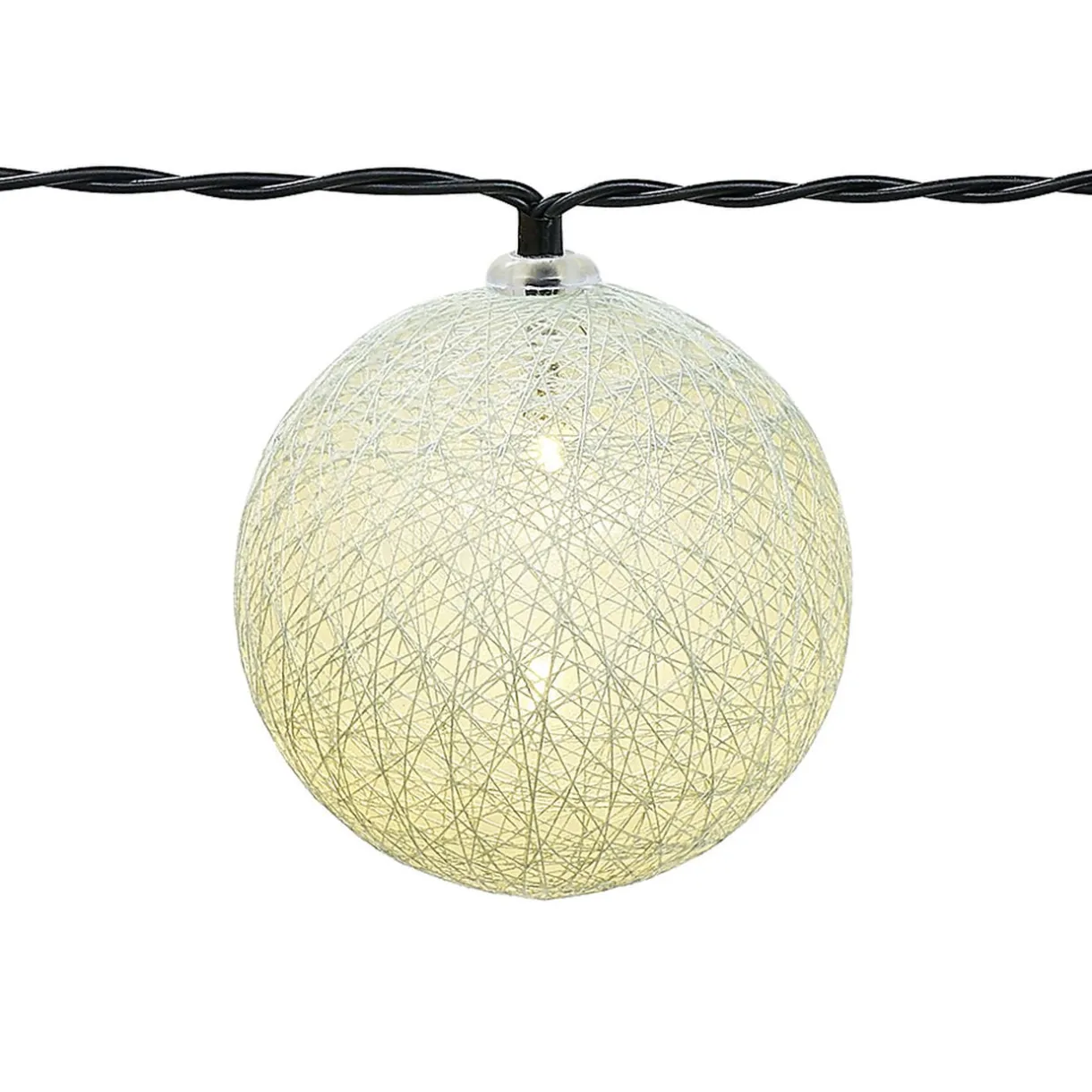 Guirlande boule solaire 10 LED blanc chaud 2,7 m < Gifi New