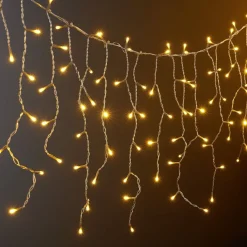 Guirlande de Noël bordure de toit XXL 400LED blanc chaud L1190cm < Gifi Best