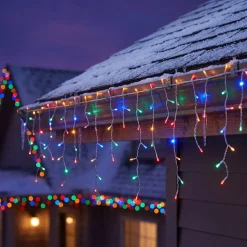 Guirlande de Noël bordure de toit XXL 400LED multicolore L1190cm