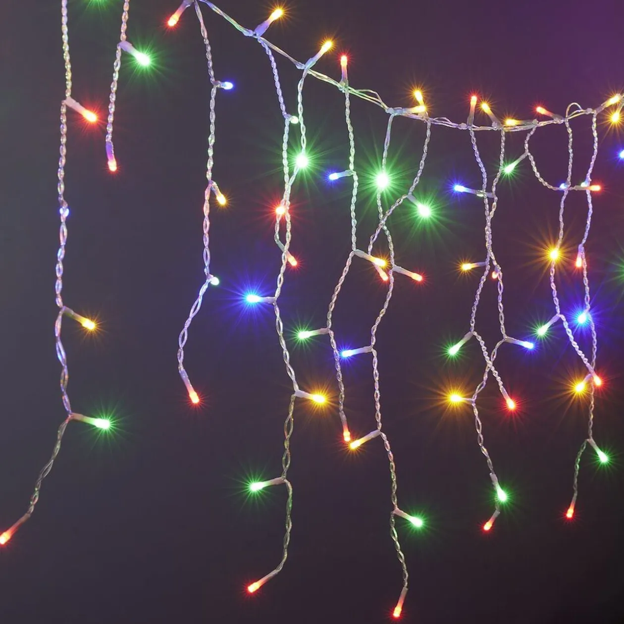 Guirlande de Noël bordure de toit XXL 400LED multicolore L1190cm