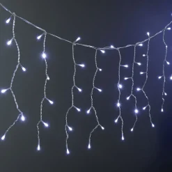 Guirlande de Noël bordure de toit 190LED blanc froid L720cm < Gifi Hot