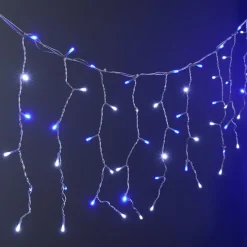Guirlande de Noël bordure de toit 190LED blanc froid et bleu L720cm < Gifi Hot