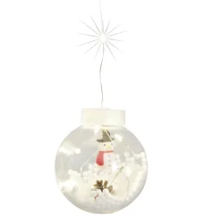 Guirlande de Noël 110 LED boule de neige et bonhomme de neige 3m < Gifi Hot