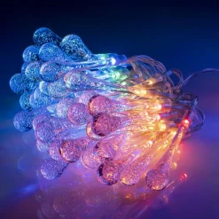 Guirlande de Noël lumineuse goutte 50LED multicolore L367cm < Gifi Hot