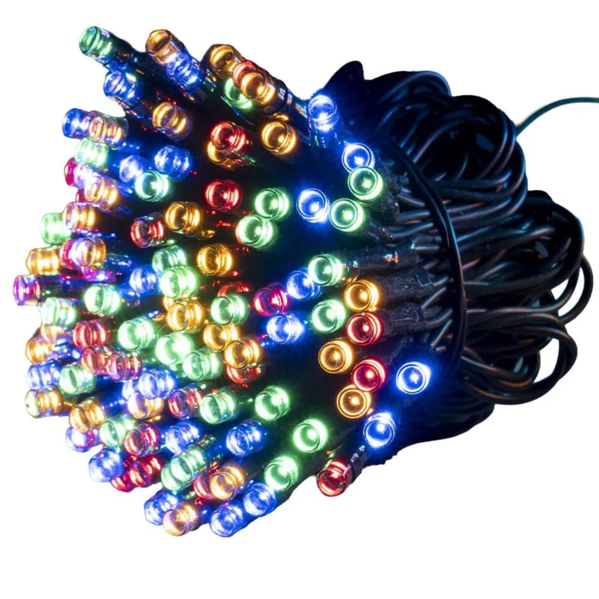Guirlande de Noël lumineuse 120LED fil cuivre multicolore L890cm