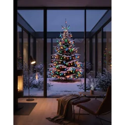Guirlande de Noël lumineuse 100LED bulbe tulipe multicolore L990cm