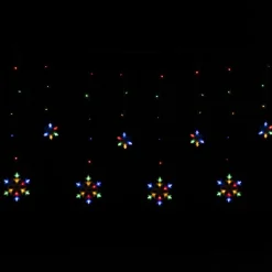 Guirlande de Noël lumineuse 160LED bordure toit flocon multicolore