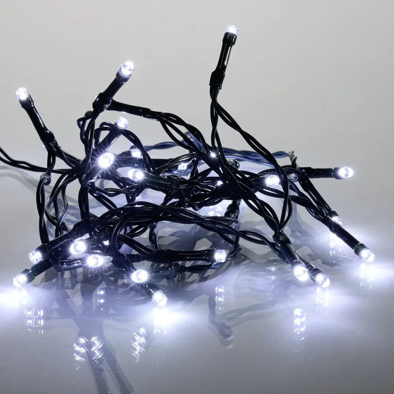 Guirlande de Noêl lumineuse 50LED blanc froid L360cm