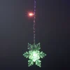 Guirlande de Noël lumineuse 90LED rideau flocon multicolore L665cm