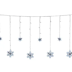 Guirlande de Noël lumineuse 160LED bordure toit flocon blanc froid < Gifi New