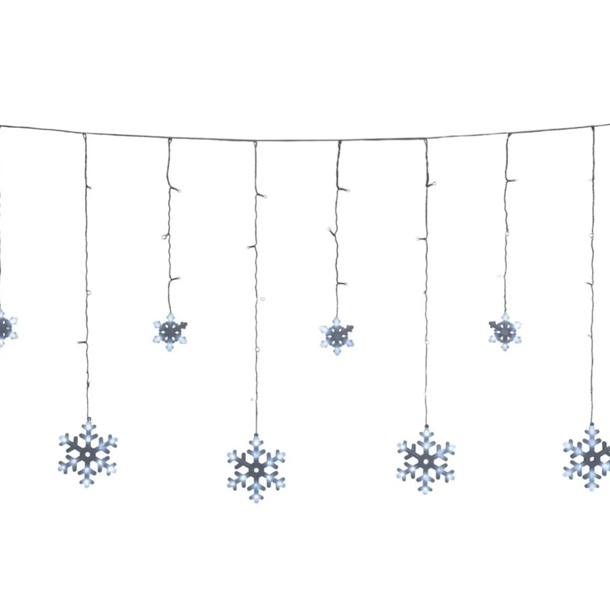 Guirlande de Noël lumineuse 160LED bordure toit flocon blanc froid < Gifi New
