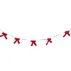 Guirlande de Noël à noeuds velours rouge L170 cm < Gifi Discount