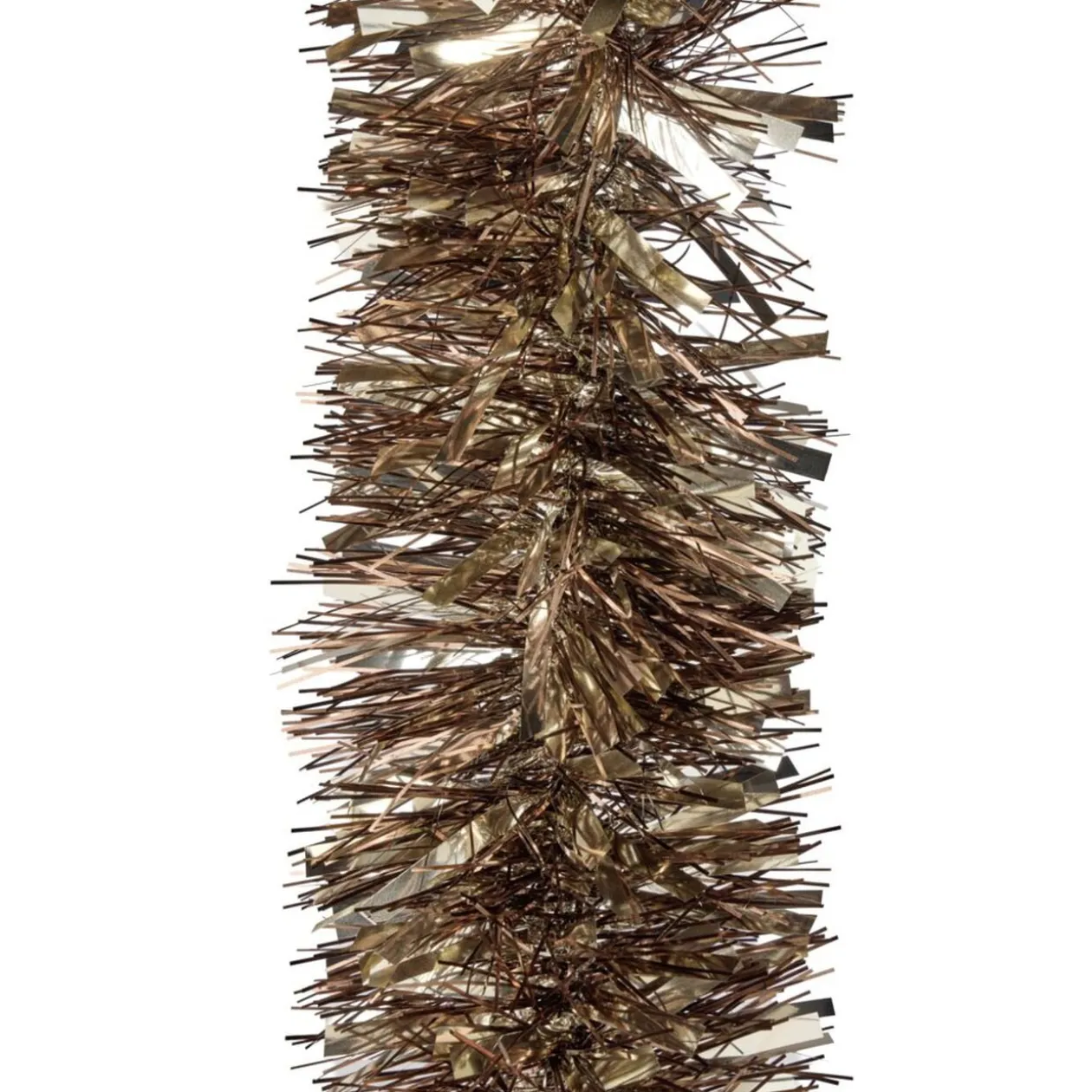 Guirlande de Noël scintillante marron et doré L180cm