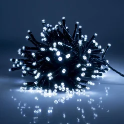 Guirlande de Noël solaire lumineuse 240LED blanc froid 17,9 m d'éclairage