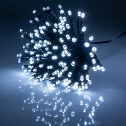 Guirlande de Noël solaire lumineuse 120LED blanc froid L890cm < Gifi Hot