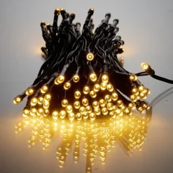 Guirlande de Noël solaire lumineuse 120LED blanc chaud L890cm < Gifi New