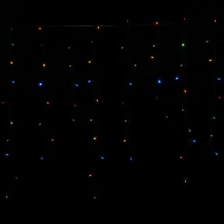 Guirlande de Noël solaire lumineuse 190LED bordure toit multicolore L710cm