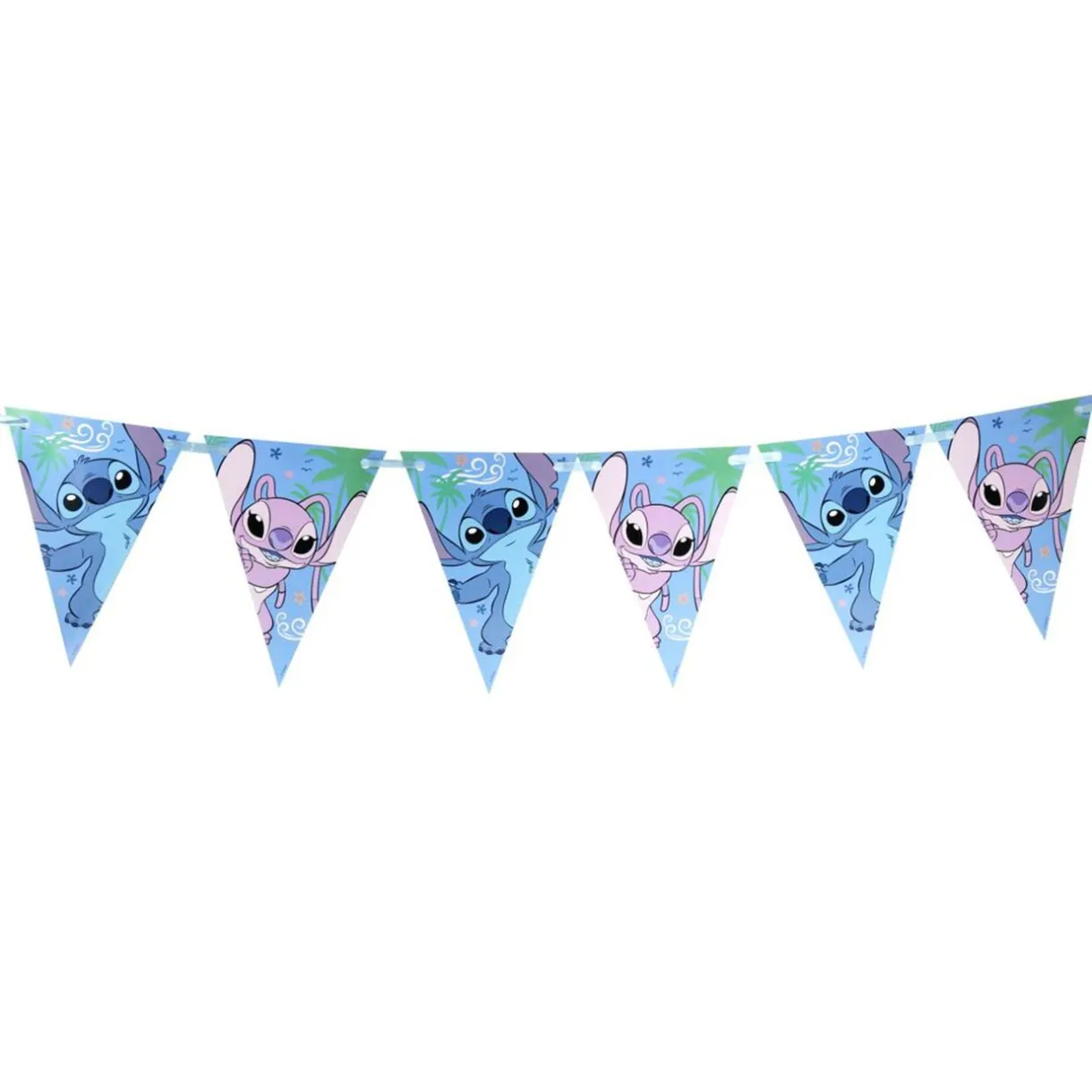 Guirlande Disney Stitch fanion papier bleu 2,3m < Gifi Best