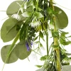 Guirlande feuillage artificiel avec fleurs blanches et lavande L180cm < Gifi Outlet