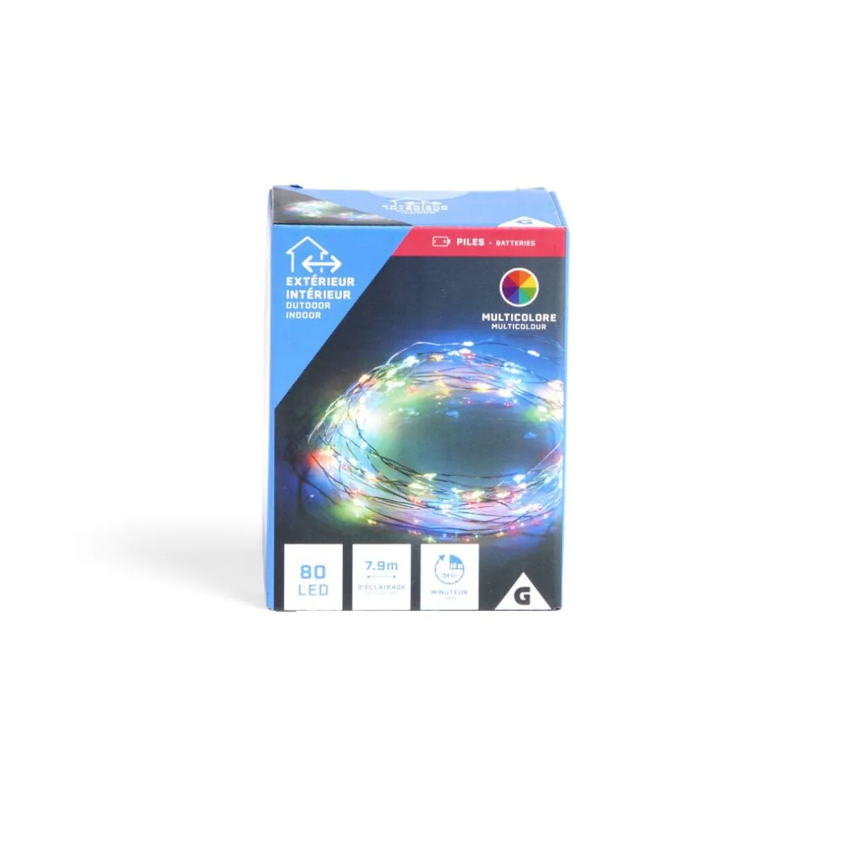 Guirlande fil en cuivre 80LED multicolores 7,9m < Gifi Outlet