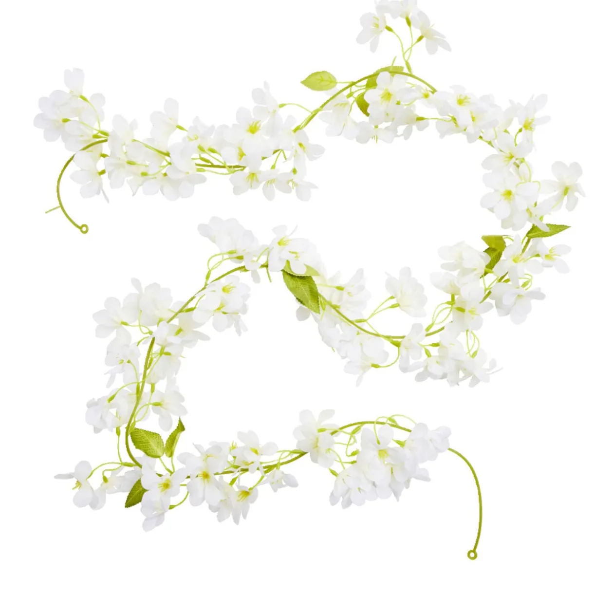 Guirlande fleur de pommier artificiel blanc L140cm < Gifi