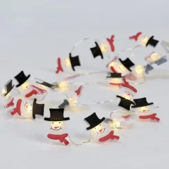 Guirlande flocons de neige argentée 20 LED