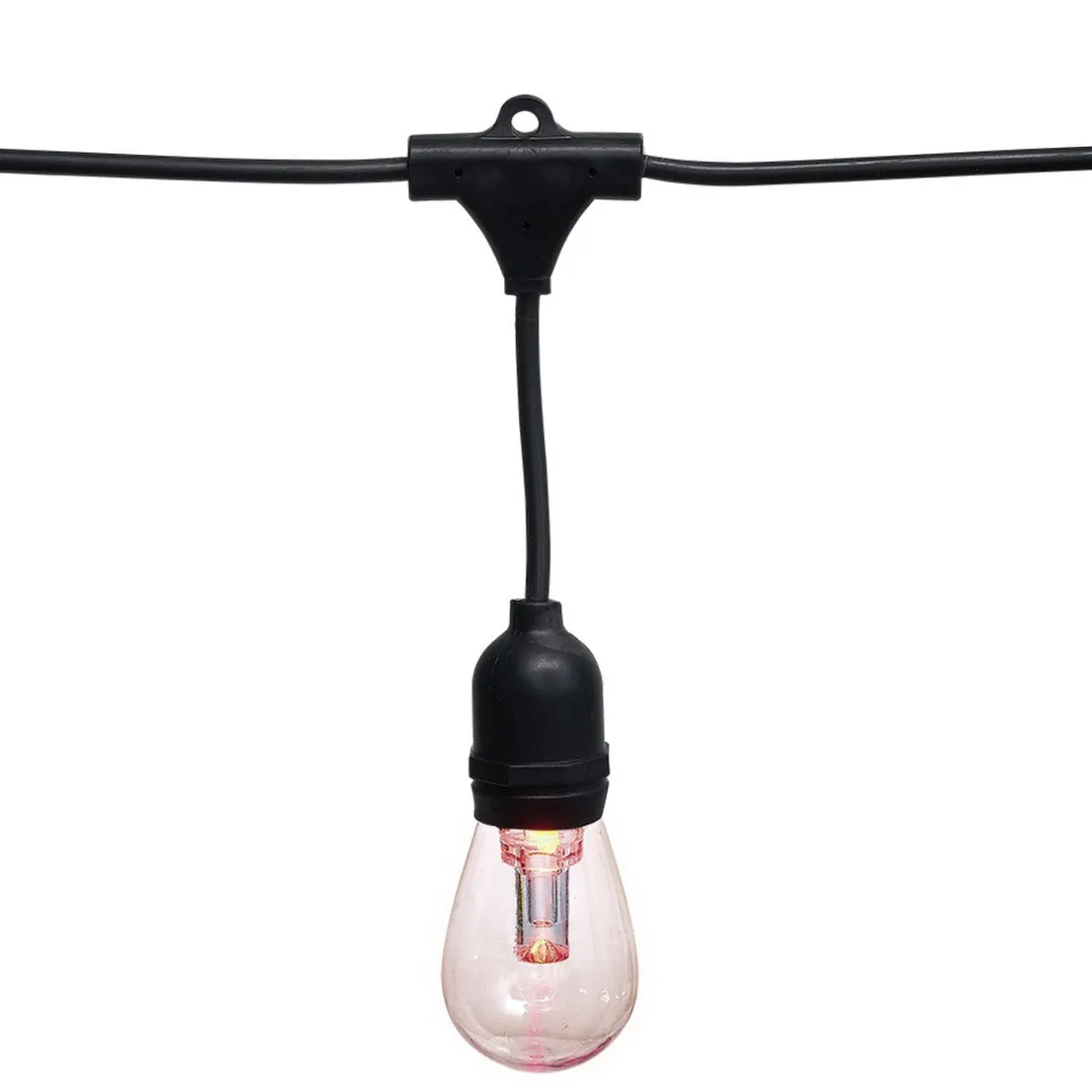 Guirlande guinguette ampoule 15 LED blanc chaud et multicolore 12.4m < Gifi Online