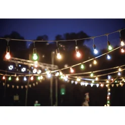 Guirlande guinguette 50 LED 10 boules multicolores 6m < Gifi Online