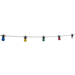 Guirlande guinguette 50 LED 10 boules multicolores 6m < Gifi Online