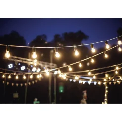 Guirlande guinguette 50 LED 10 boules blanches 6m < Gifi Sale