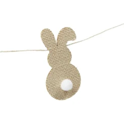 Guirlande jute Pâques forme poule ou lapin H5cm < Gifi Clearance