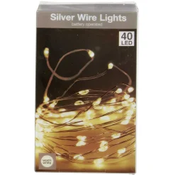 Guirlande électrique fil cuivre 40 microLED 2m d'éclairage blanc chaud < Gifi